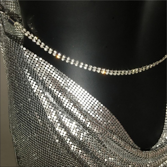 🎉Host Pick🎉Backless Metal Mesh Chain Dress - Picture 5 of 7